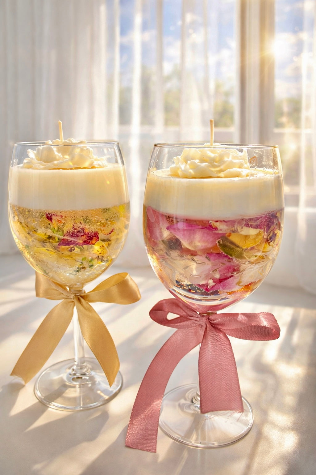 Signature Bloom Candle & Petite Floral Candle Holder Gift Set (2pcs)