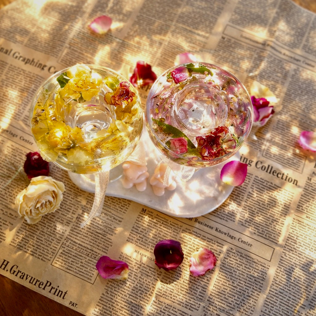 Petit Floral Candle Holder (1pc)